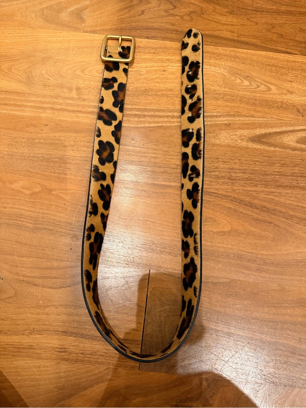 Streets Ahead Real Leather Leopard Print Women’s Belt - Brown/Black